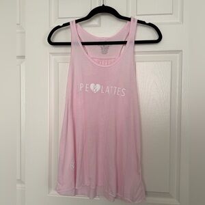 Club Pilates Pie & Lattes Light Pink Tank Top